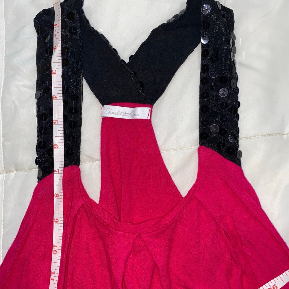 Charlotte Russe y2k Sequin Tank Top, Large - Picture 4 of 6